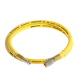 Continental 3/8" x 10' Yellow EPDM Air Hose, 300 PSI, 3/8" Ind. Interchange M+F QC HZY03830-10-51